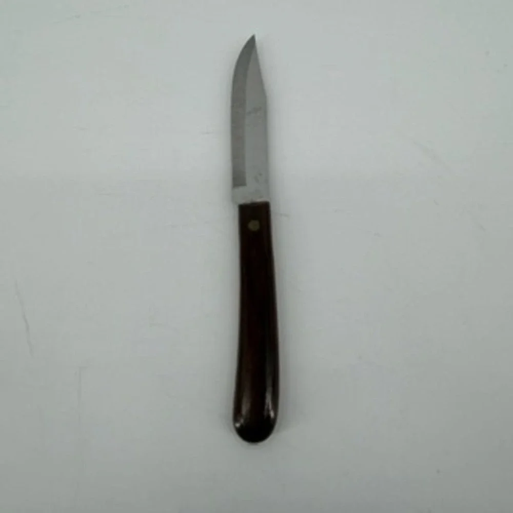 Vintage Imperial Paring Knife Stainless USA Wood Handle Kitchen Tool 6.75in